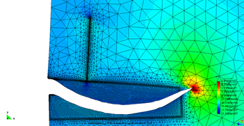 圖5 節理與X軸正向呈90°角時壓裂裂縫擴展過程